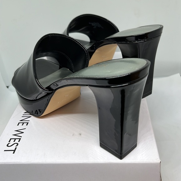 Nine West Black Patton Slip On Shoes with with 4” Heels - Picture 4 of 5